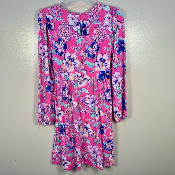Lily Pulitzer Carmilla Pink Isle Last Bud Not Least Print - Picture 11 of 13